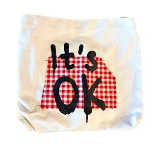 Womens White‎ Canvas Tote Bag Lightweight Handbag